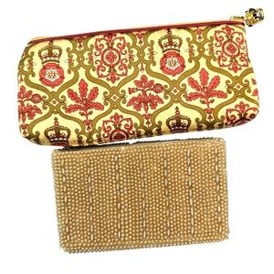 Vintage‎ Pearl Beaded Clutch Fine Arts Bag Co Windsor Castle Clutch Lot
